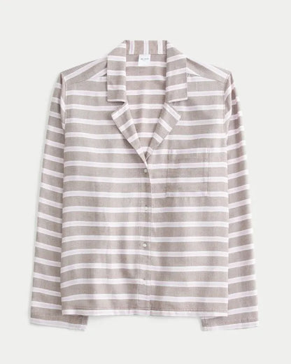 Flannel Button-Through Shirt