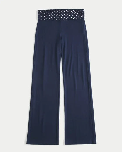 Always Cozy Foldover Flare Pants