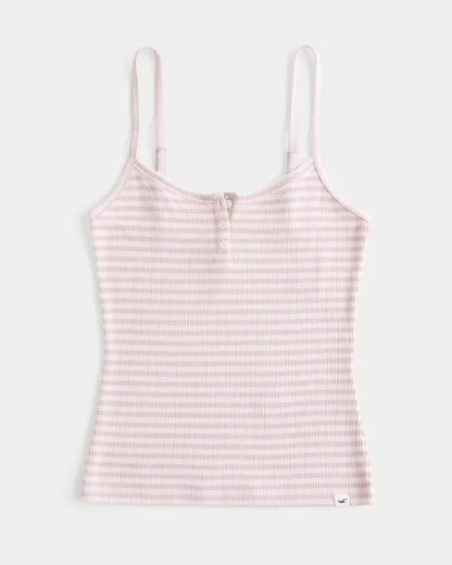 Ultimate Cozy Pointelle Henley Tank