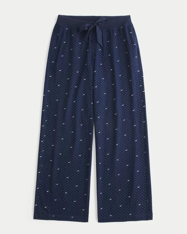 Hollister Remi Flannel Wide-Leg Pants