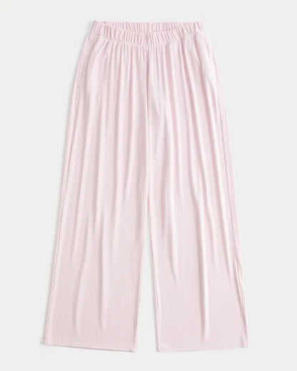 Rib Wide-Leg Pants