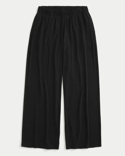 Rib Wide-Leg Pants