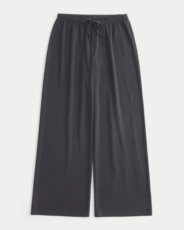 Knit Pull-On Wide-Leg Pants