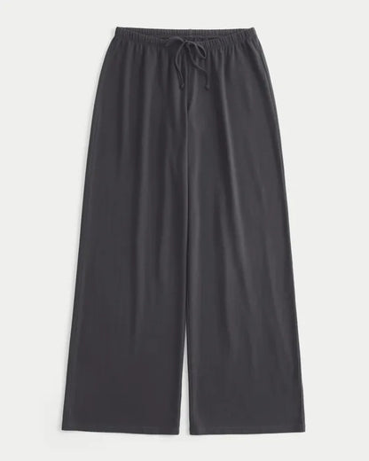 Knit Pull-On Wide-Leg Pants