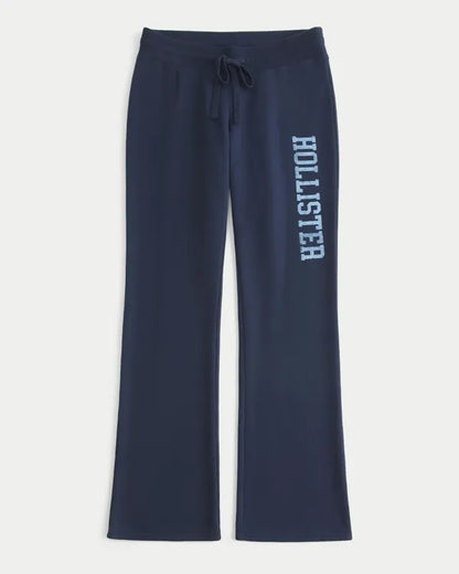 Hollister Feel Good Low-Rise Logo Graphic Bootcut Sweatpants