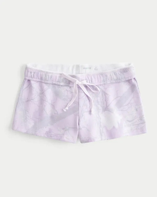 Camo Fleece Mini Shorts