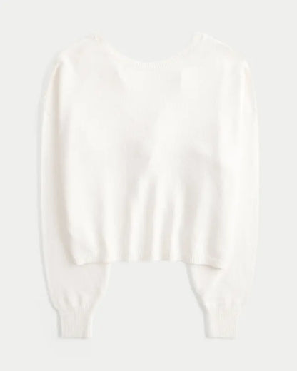 Easy Twist Back Sweater