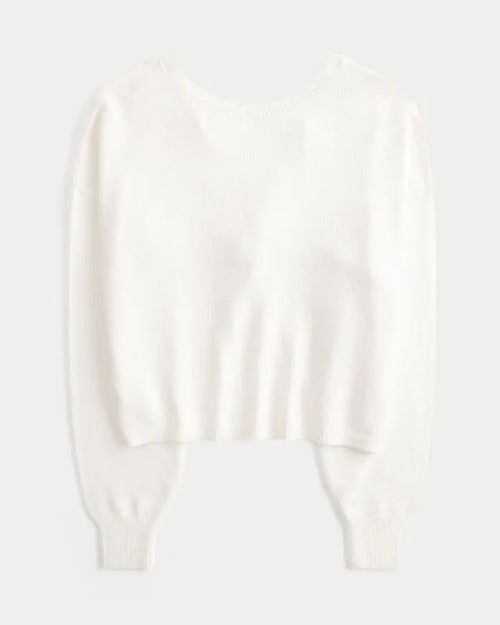 Easy Twist Back Sweater