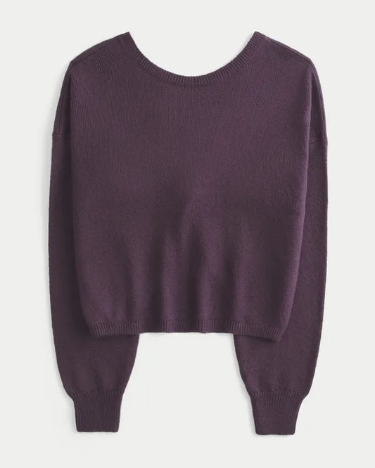 Easy Twist Back Sweater