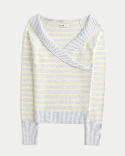 Twist Off-the-Shoulder Sweater