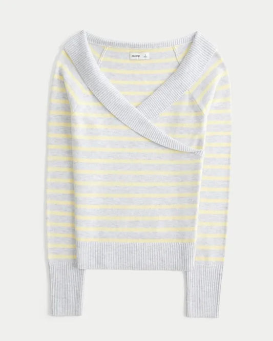 Twist Off-the-Shoulder Sweater