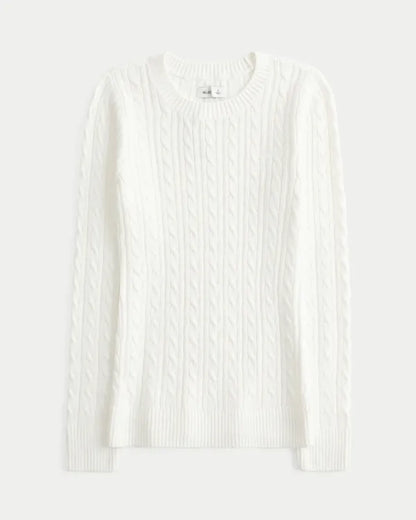 Cable-Knit Icon Crew Sweater
