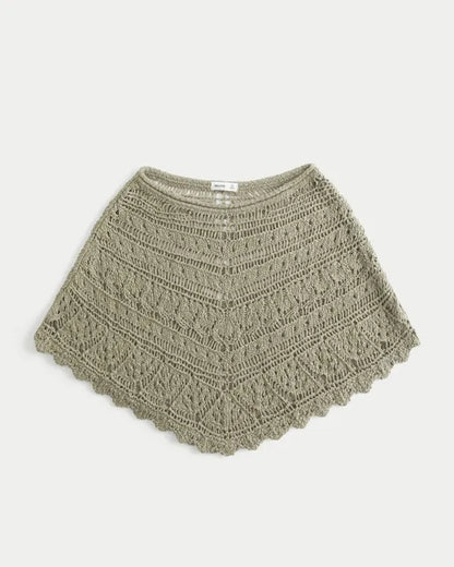 Stitchy Crochet-Style Poncho