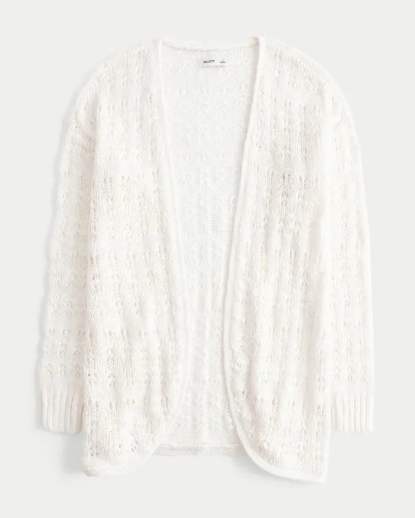 Long-Length No-Close Cardigan