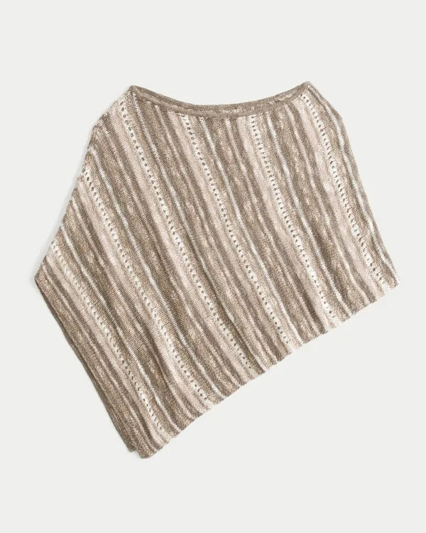 Stitchy Textured Poncho