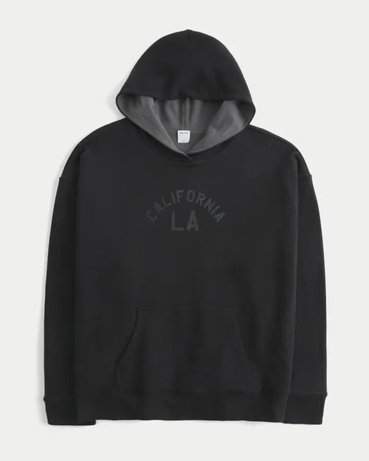 Hollister Feel Good Oversized Reversible Graphic Hoodie