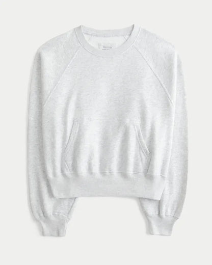 Hollister Cotton Collection Classic Raglan Crew Sweatshirt