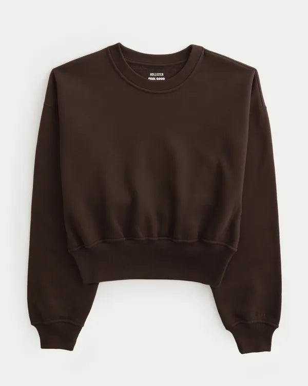 Hollister Feel Good Banded Crew Sweatshirt