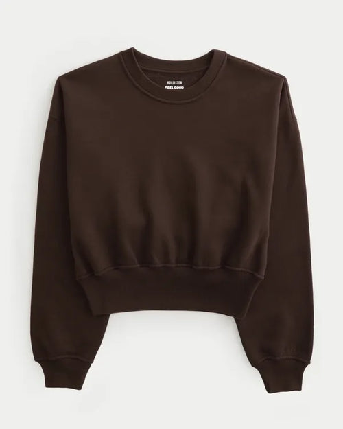Hollister Feel Good Banded Crew Sweatshirt