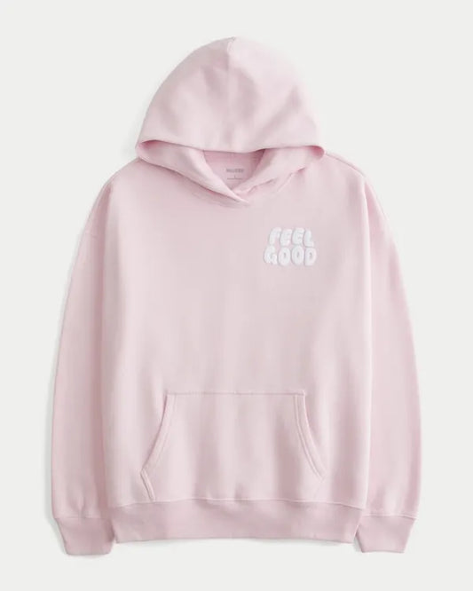 Hollister Feel Good Oversized Graphic Hoodie