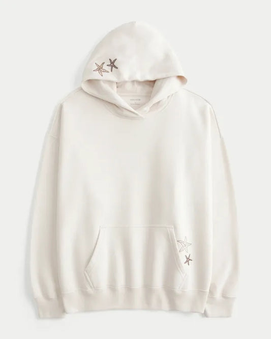 Hollister Feel Good Oversized Starfish Graphic Hoodie