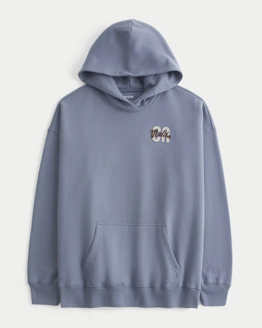 Hollister Feel Good Oversized Logo Graphic Hoodie