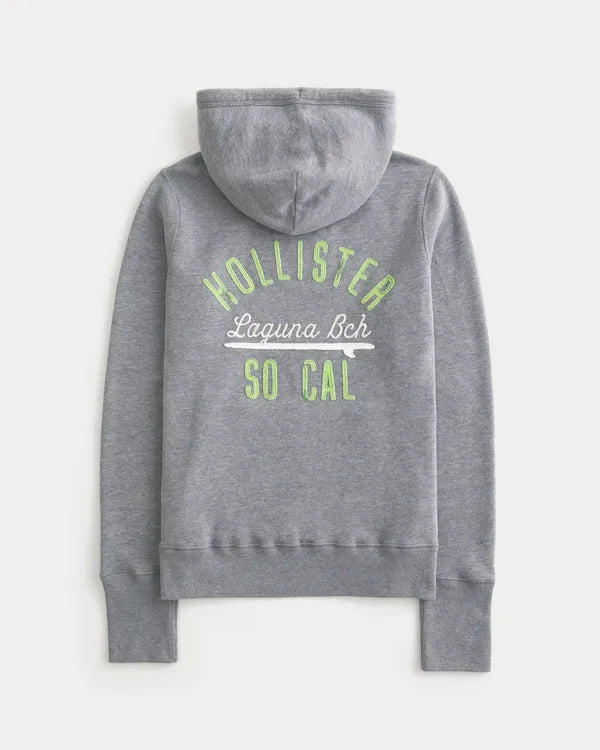 Hollister Feel Good Logo Graphic Hoodie