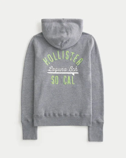 Hollister Feel Good Logo Graphic Hoodie