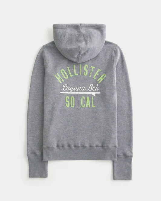 Hollister Feel Good Logo Graphic Hoodie