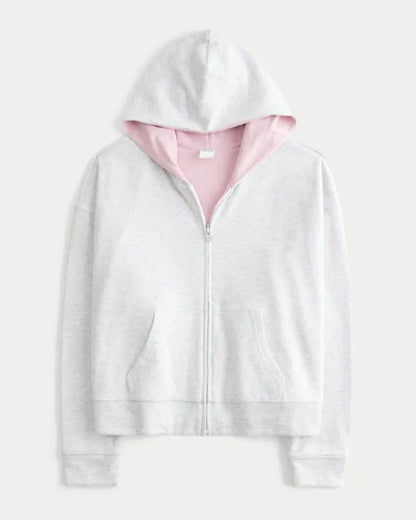 Hollister Feel Good Reversible Zip-Up Hoodie