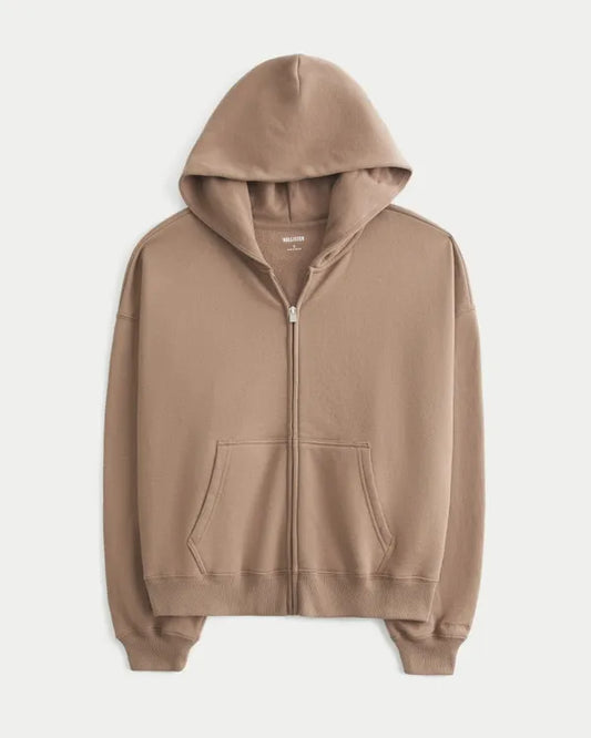 Hollister Feel Good Easy Zip-Up Hoodie