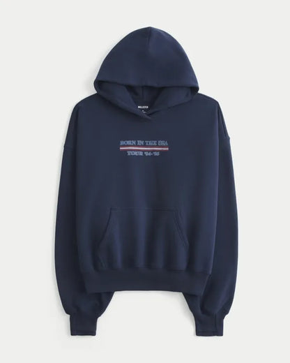 Hollister Feel Good Bruce Springsteen Graphic Classic Hoodie