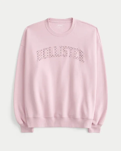 Hollister Feel Good Trapped Dot Logo Graphic Sweatshirt