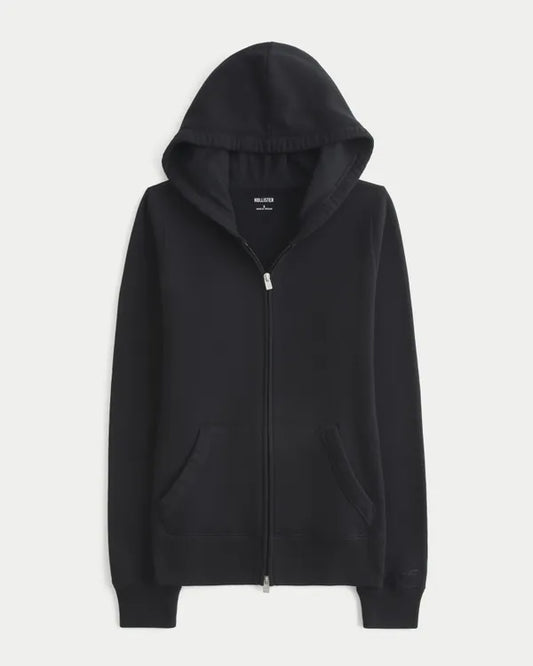 Hollister Feel Good Slim Zip-Up Hoodie