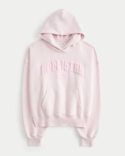 Hollister Feel Good Easy Logo Graphic Hoodie