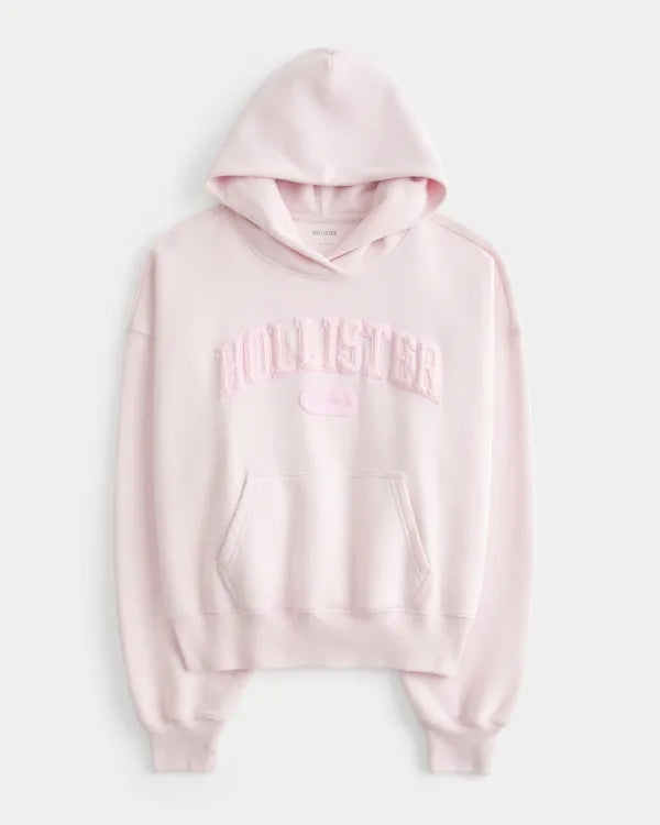 Hollister Feel Good Easy Logo Graphic Hoodie