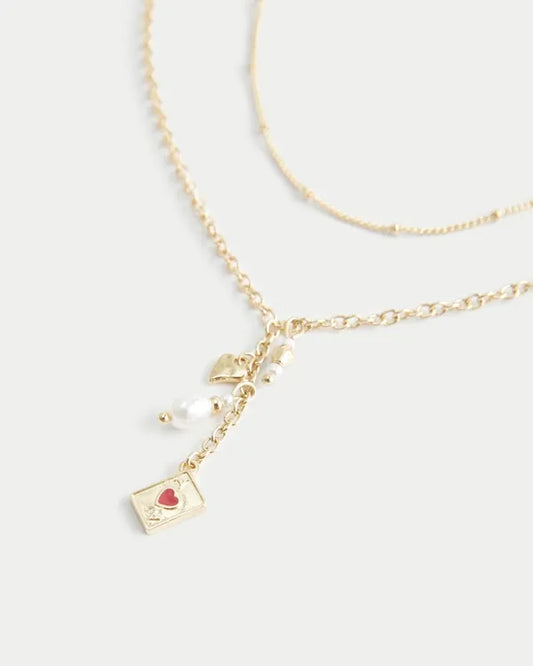 Card Charm Necklace 2-Pack