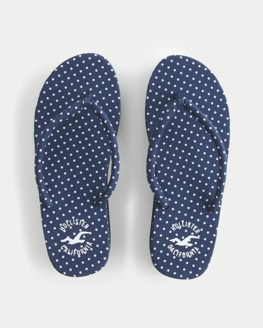 Polka Dot Platform Flip Flops