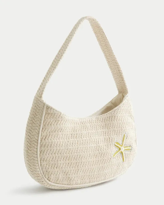 Crochet-Style Starfish Embroidery Purse