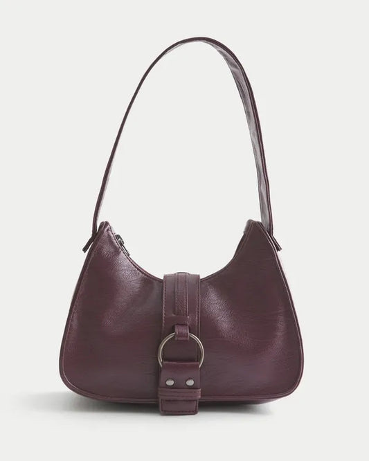 Belted Faux Leather Purse