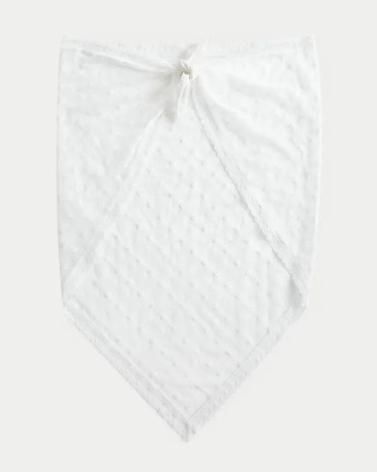 Lace Trim Mesh Bandana Belt