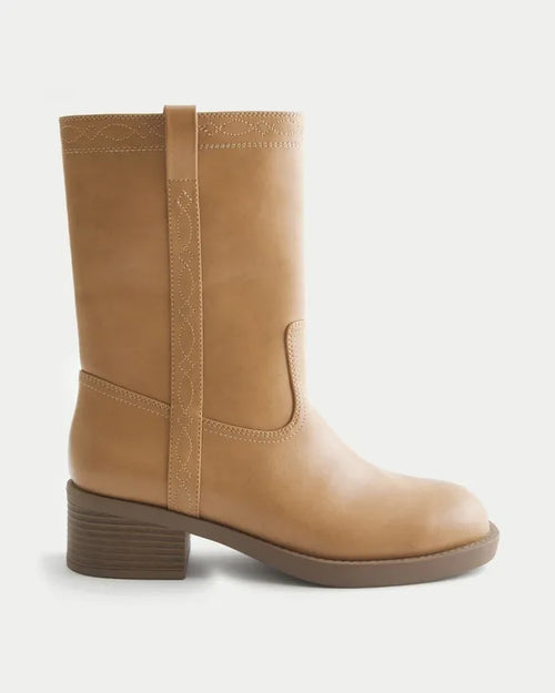 Faux Leather Boots