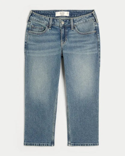 Low-Rise Capri Jeans