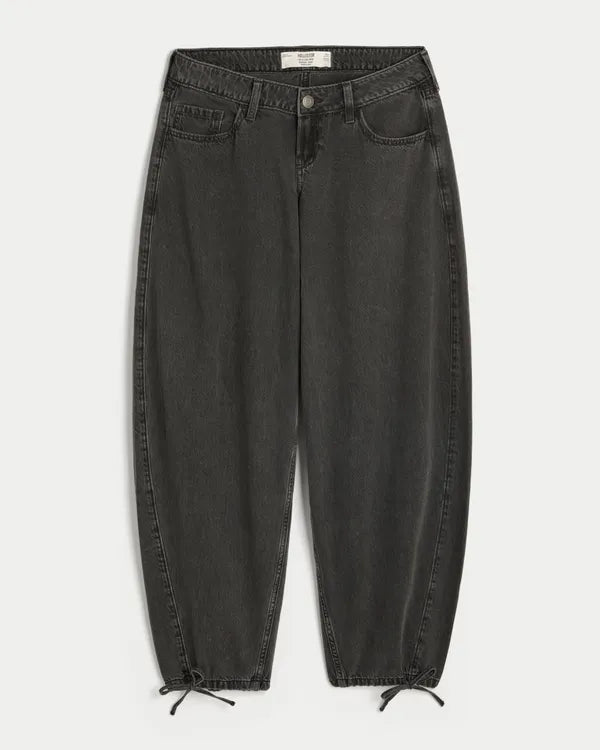 Ultra Low-Rise Balloon Jeans