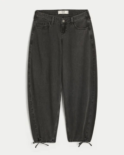 Ultra Low-Rise Balloon Jeans