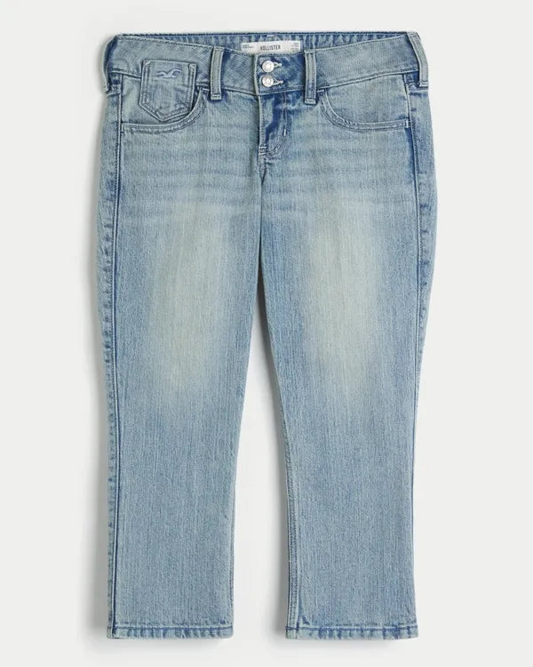 Ultra Low-Rise Capri Jeans