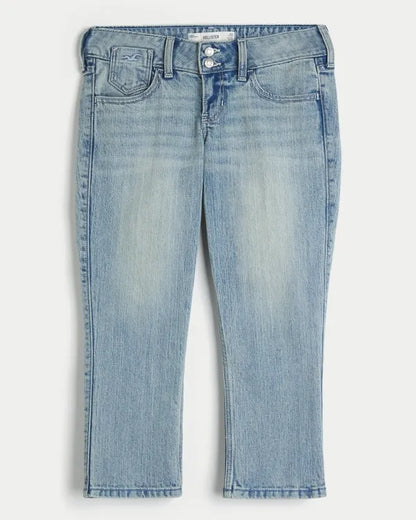 Ultra Low-Rise Capri Jeans