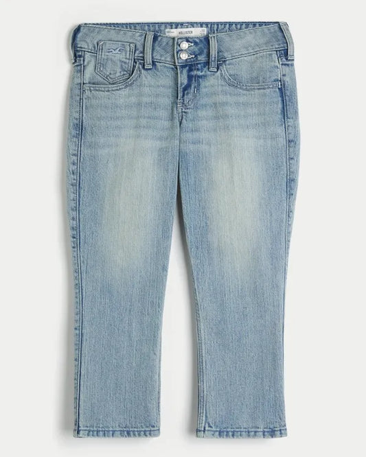 Ultra Low-Rise Capri Jeans