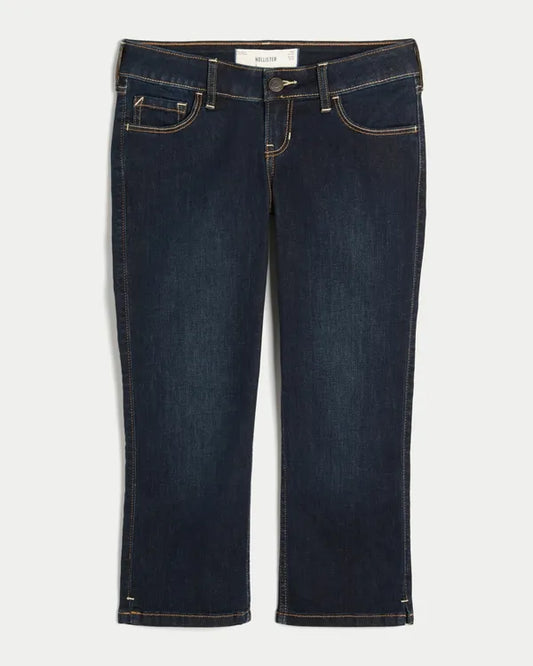 Ultra Low-Rise Capri Jeans