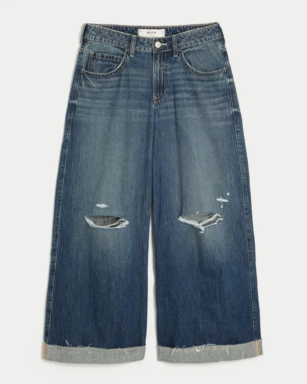 Ultra Low-Rise Ripped Beyond Baggy Jeans